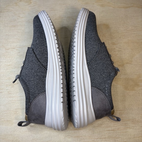 Skechers Men's Gray Relaxed Fit Memory Foam Air Cooled Slip-On Shoes Size 8 Wide - Picture 6 of 8